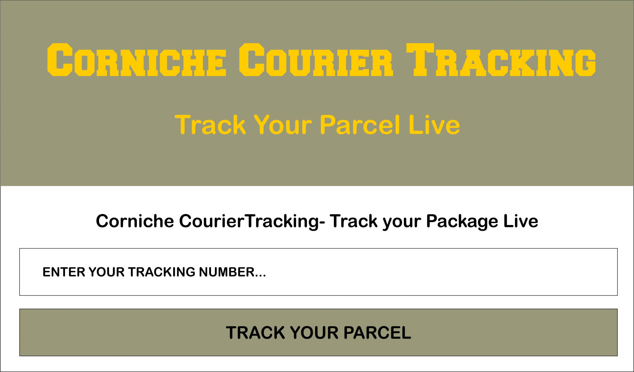 Corniche Courier Tracking